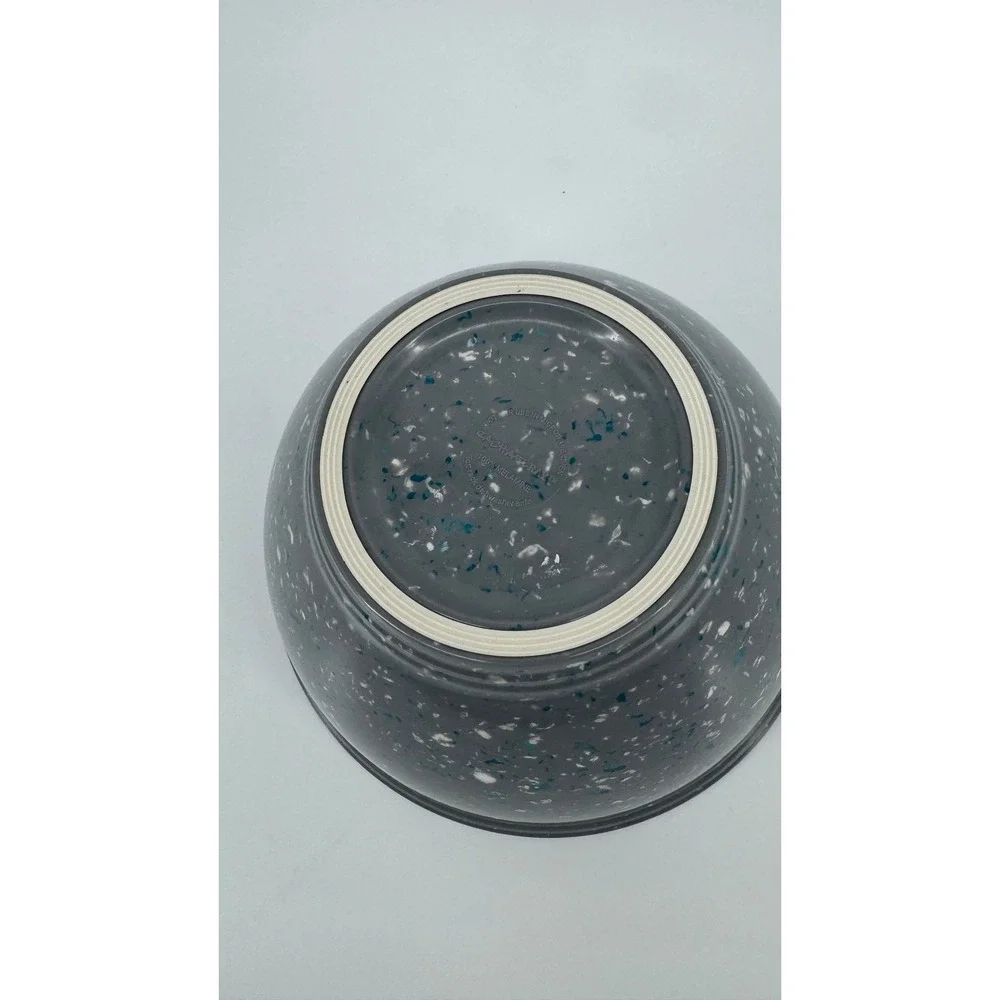 Rachael Ray Garbage Bowl Melamine Gray Confetti Speckled 10